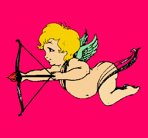 Cupido volando