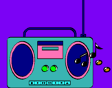 Dibujo Radio cassette 2 pintado por raulfuenteal