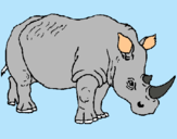 Dibujo Rinoceronte pintado por catalinali