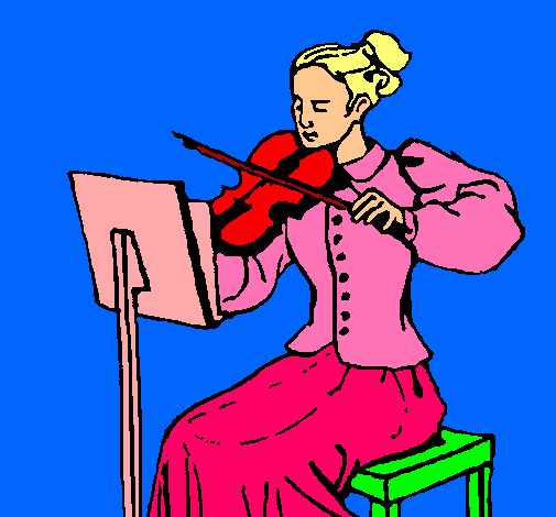 Dama violinista