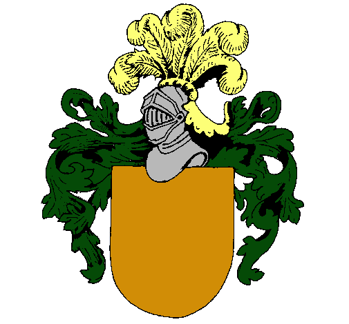 Escudo de armas y casco