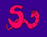 Dibujo Serpiente pintado por mariafernand