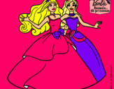 Dibujo Barbie y su amiga súper felices pintado por Monserrat03