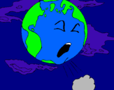 Dibujo Tierra enferma pintado por klgfkjleo