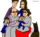Dibujo Familia pintado por Danicla