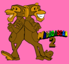 Dibujo Madagascar 2 Manson y Phil 2 pintado por SABROSA