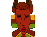 Dibujo Máscara africana pintado por serewen