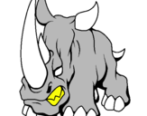 Dibujo Rinoceronte II pintado por arifer