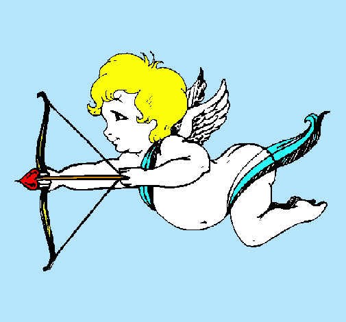 Cupido volando