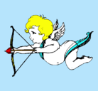 Dibujo Cupido volando pintado por evanesa