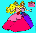 Dibujo Barbie y su amiga súper felices pintado por rakilita888