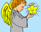 Dibujo Ángel y estrella pintado por ramon06