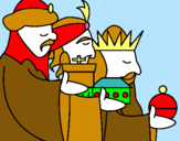 Dibujo Los Reyes Magos 3 pintado por anuar