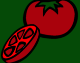 Dibujo Tomate pintado por migl