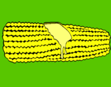 Dibujo Mazorca de maíz pintado por marioly