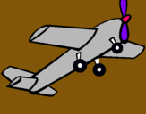 Dibujo Avión de juguete pintado por heyever