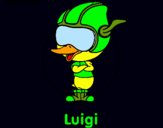 Dibujo Luigi pintado por fernada