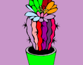Dibujo Cactus con flor pintado por ruth13