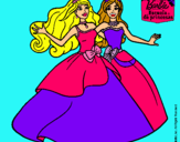 Dibujo Barbie y su amiga súper felices pintado por skiper9