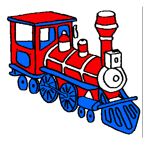 Dibujo Tren pintado por cesarbueno