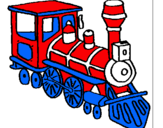 Dibujo Tren pintado por cesarbueno