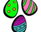Dibujo Huevos de pascua IV pintado por 444444444444