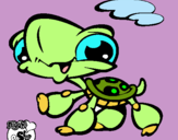 Dibujo Tortuga Littlest Pet Shop pintado por zepeda