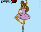 Dibujo Barbie bailarina de ballet pintado por Amarillo