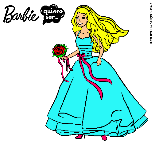 Barbie vestida de novia