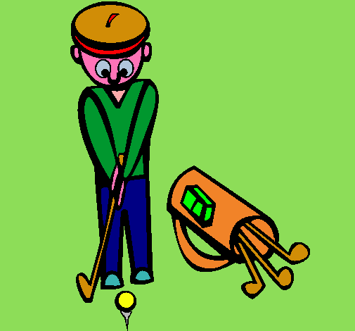 Dibujo Jugador de golf II pintado por edurne_007