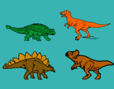 Dibujo Dinosaurios de tierra pintado por gatalin