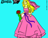 Dibujo Barbie vestida de novia pintado por Lucia0302042