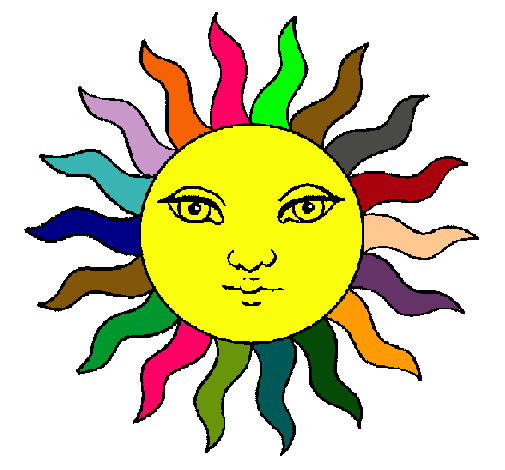 Dibujo Sol pintado por Rocio20