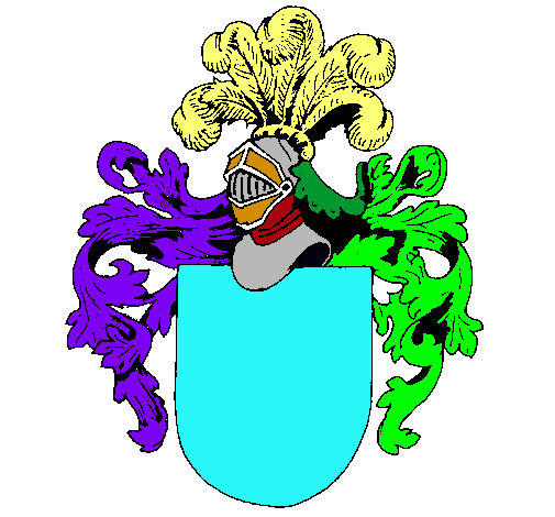 Escudo de armas y casco