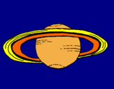 Dibujo Saturno pintado por layla3114