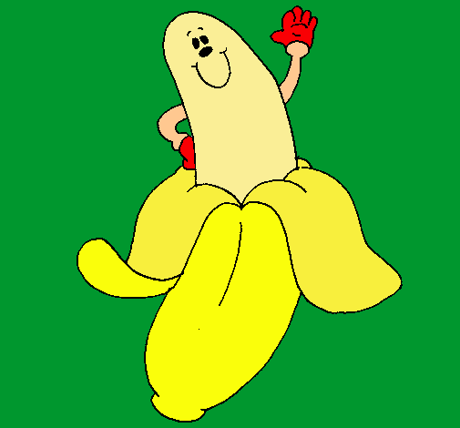 Dibujo Banana pintado por cosetina