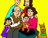 Dibujo Familia pintado por luclly