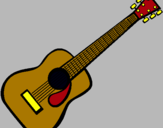 Dibujo Guitarra española II pintado por ydjfhnbnkkjx