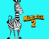 Dibujo Madagascar 2 Marty pintado por AYTHAMI