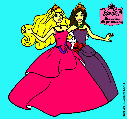 Barbie y su amiga súper felices