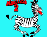 Dibujo Madagascar 2 Marty pintado por ftftftftftft