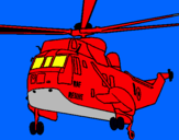 Dibujo Helicóptero al rescate pintado por edinso