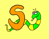 Dibujo Serpiente pintado por sally18