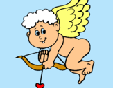 Dibujo Cupido pintado por THERESA