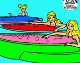 Dibujo Barbie y sus amigas en el jacuzzi pintado por ggggggg666