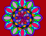 Dibujo Mandala 3 pintado por linda_29