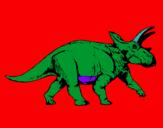 Dibujo Triceratops pintado por oscar1444444