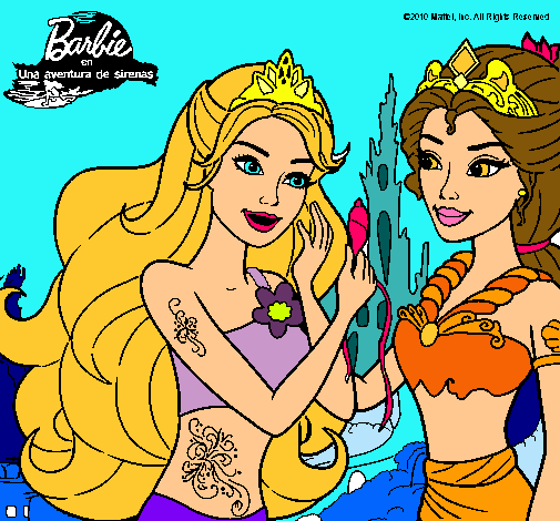 Barbie se despiede de la reina sirena