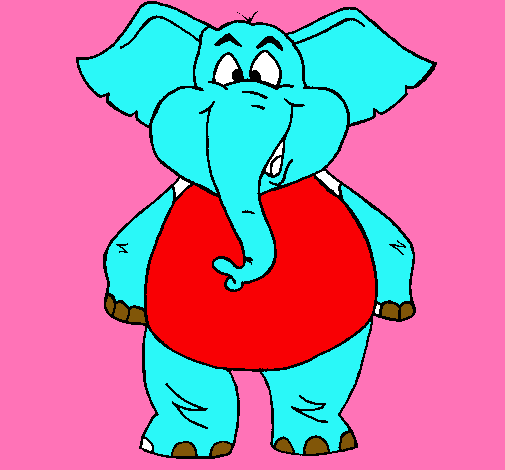 Elefante contento