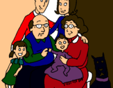 Dibujo Familia pintado por rosssi